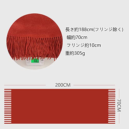 qingchenbeauty マフラー レディース 無地 の商品画像 6