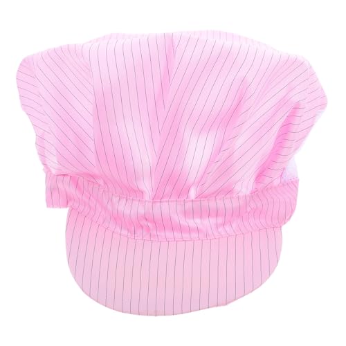 Operitacx Anti-Static Working Cap Breathable Mesh Pink Dustproof Hat for Electronics and Food Industry Workshop Safety