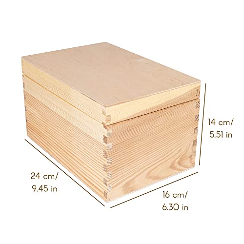 Creative Deco CD Dvd Carte Lettera Scatola Legno |...