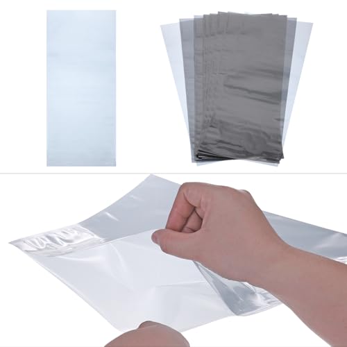 Image of MECCANIXITY 20Pcs Anti Static Bags ESD Shielding Bag Flat Open Top Anti Static Bag for Electronic Devices 8x17.7 Inch(200x450mm)