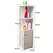 Produktbild LYYZWJ ZHDC® Rack, Bad Regal Landung WC wasserdicht Incorporated Eckschrank Badezimmer Toiletten Finishing Rahmen Starke Tragfähigkeit