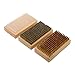Guaber Snowboard Waxes Kits 3Pcs Snowboard Waxes Brush Wood Snowboard Waxes Kits with Nylon Brush Horsehair Brush Brass Brush