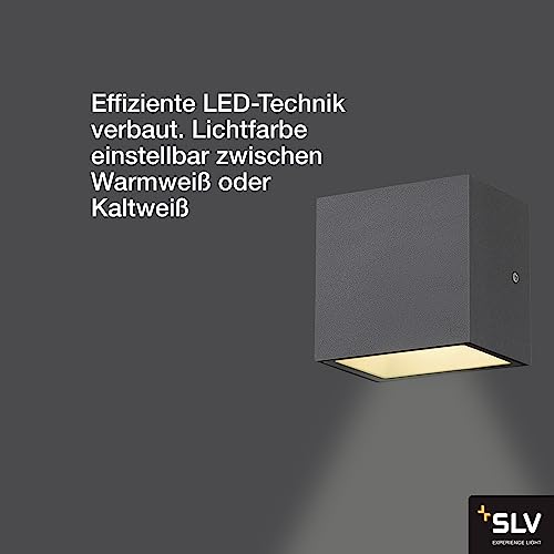 Slv Sitra Singola Applique Da Esterni Led In Basso Antracite - 3