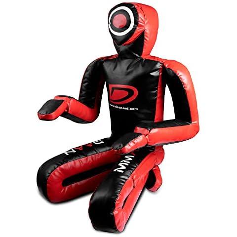 Daan Mma Grappling Dummy Judo Punching Bag Dummy BJJ Sitting Position Brazilian Jiu Jitsu Submission Dummy Self Defense Training Wrestling Vinyl Dummy 6FT UNFILLED Cover