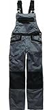 Dickies Latzhose Industry 260 grau, / schwarz GYB-54, IN4001