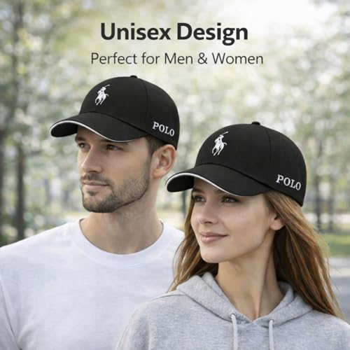 Image of Baseball Cap for Men Original Adjustable Unisex Cap, Mens Caps Stylish, All Sports Type Caps or Hats, Free Size, UV Protection, Sports Cap for Men's, Outdoor Casual Wear (Pack of 1)