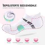 EconioSockenDamskie skarpety do sneakersów, 6/12 par, antypęcherzowe, wyściełane, oddychające skarpety sportowe do kostki, rozmiary 35-38 i 39-42