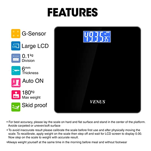 Venus-India-EPS-2001-Electronic-Digital-Personal-Body-Bathroom-Weighing-Scale-Weight-Machine-for-Body-Weight-Battery-Included-Dark-Black