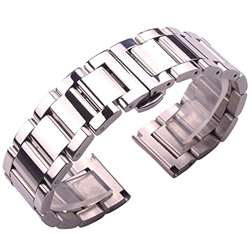 Bracelet de montre acier solide silver disponible en 18mm à 24mm