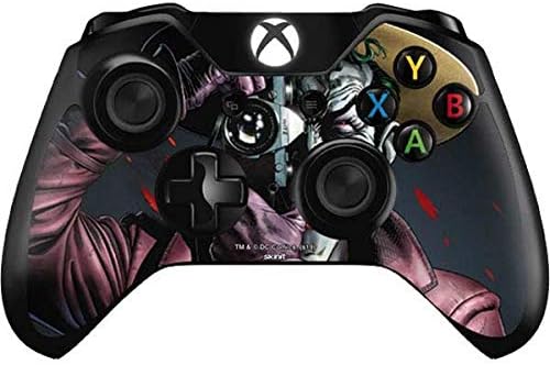 Skinit Decal Gaming Skin Compatible with Xbox One Controller - Officially Licensed Warner Bros The Joker Killing Joke Cover Design