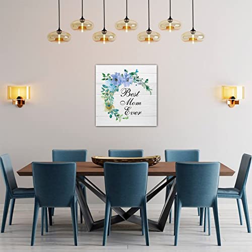 Panneau mural en bois Best Mom Ever cadeau de fête des mères originale