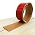 Floor Transition Strip Self Adhesive, Flat Laminate Floor Cover Strip 2" Wide Vinyl Floor Flat Divider Strip, Wood Grain Design (3.28FT, Brown)