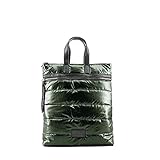 Bolso mochila acolchado MODELISA - Bolso Mochila Acolchado Con Asa de Hombro Y Mano Mujer (Verde)