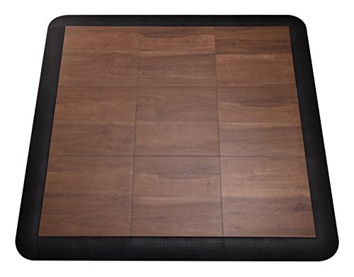Big Floors 3X3Dkmaplefloor Interlocking Lightweight Plastic Modular Dance Floor Kit (3' X 3'), Dark Maple, 21 Piece #TOP1
