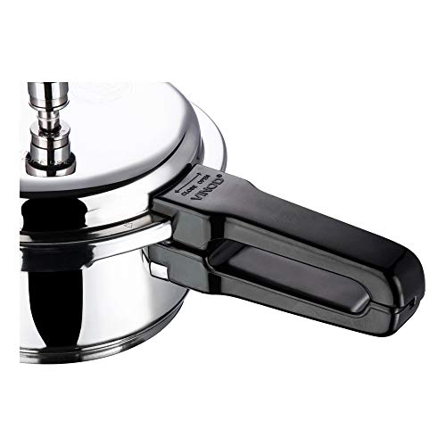 Vinod V-2L Stainless Steel Sandwich Bottom Pressure Cooker, 2-Liter,Silver,Medium #TOP4