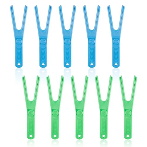 FUIPVGI 10 Pezzi Porta Filo Interdentale, Manico per Filo Interdentale Supporto per Filo Interdentale, Archetti Filo Interdentale, Porta Filo Interdentale Ricambio per Igiene Orale