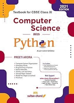 Paperback Computer Science with Python: Textbook for CBSE Class 11 (2021-2022 Session) Book