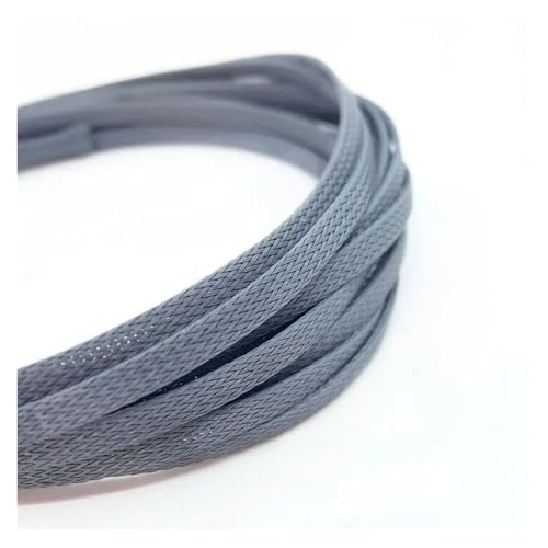 Manicotto a treccia in PET isolato 1/5/10M 3/4/6/8/10/12/14mm Protezione stretta for guaina avvolgente for filo ad alta densità Nero Rosso Guaina for cavo(Grey,4mm,2M)