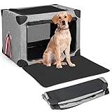 【Rangement et Transport Facile: 】Cette cage chien voiture peut être rangée dans un sac de transport inclus. Et vous pouvez utiuliser cette cage à la maison ou dans la voiture. Veuillez d'abord mesurer votre animal de compagnie et assurez-vous que la cage est adaptée à votre animal de compagnie avant d'acheter.
