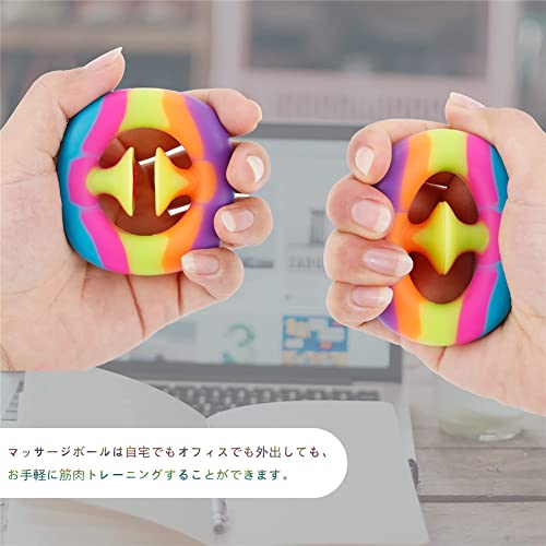 ハンドグリップ 握力トレーニング スクイーズ玩具 ストレス