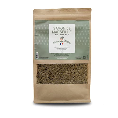 Mamie Malice - Savon de Marseille en copeaux à l'huile d'Olive 750G - garanti sans huile de palme ni parfum, colorant ou conservateur - fabriqué en France selon la recette ancestrale de Marseille Cover