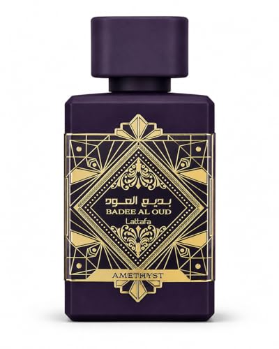 Image of Badee Al Oud Eau de Parfum 100ml – Luxury Arabian Oud Fragrance for Men & Women | Long Lasting Woody Amber Vanilla Perfume | Premium Middle Eastern Scent (Amethyst)