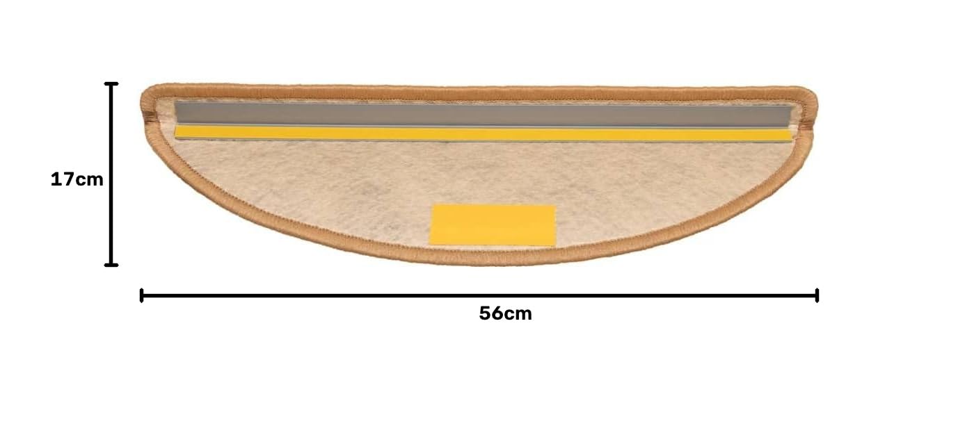 vidaXL Treppenmatten Selbstklebend Sisal-Look 15 STK. 56x17x3 cm Sisal