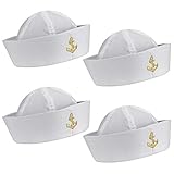 【Für jeden geeignet】Dieser Matrosenhut hat einen Umfang von 21,6 Zoll und ist für die meisten Erwachsenen und älteren Kinder geeignet. Im täglichen Leben können Sie es auch verwenden, um Ihre eigenen Kleider zu passen. Die coole Form ist definitiv genug, um die Aufmerksamkeit aller auf sich zu ziehen.