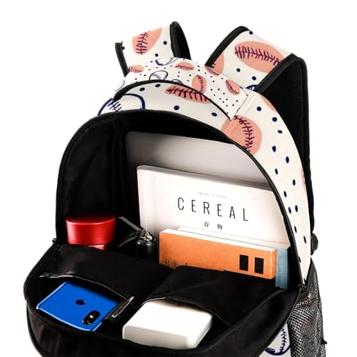 Sac à dos de voyage multicolore baseball taille unique porte-bouteille
