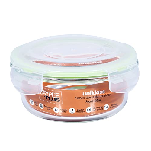 Image of Jaypee Plus Klaro Round 620ML Glass Storange Container Transparent (Pack of 1)