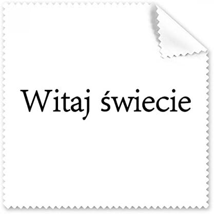 Hello World Polish Art Deco Gift Fashion Cleaning Cloth Phone Screen Glasses Cleaner 5pcs image 2
