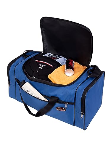 Image of COSMUS Spark 42 Litre Stylish Spacious Weekender Duffle Bag Overnighter Travel Duffel Bag (Royal Blue)