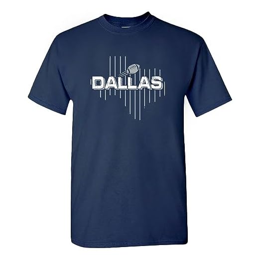 Xtreme Apparrel Dallas Football Field Map Men's Fan T-Shirt (Navy Shirt, S)