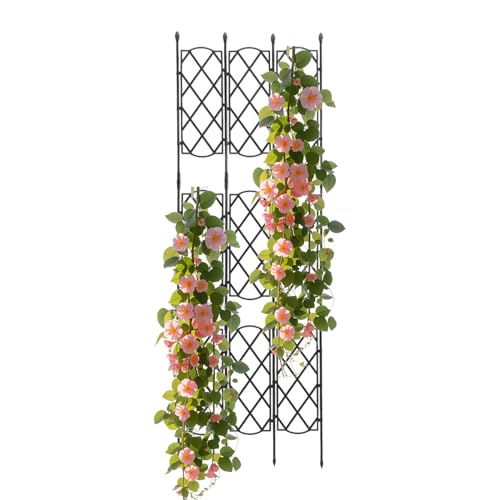 Yidueace Enrejado para plantas de interior - Obelisco desmontable para plantas de interior, soportes para plantas trepadoras en macetas, para balcón, terraza, jardín, patio y