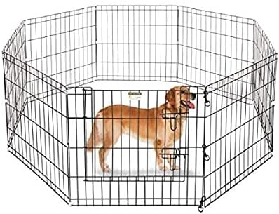 Pet Guard Pets Buzz, Foldable Metal Dog 6 Panel Playpen for Dogs (75 X 75)