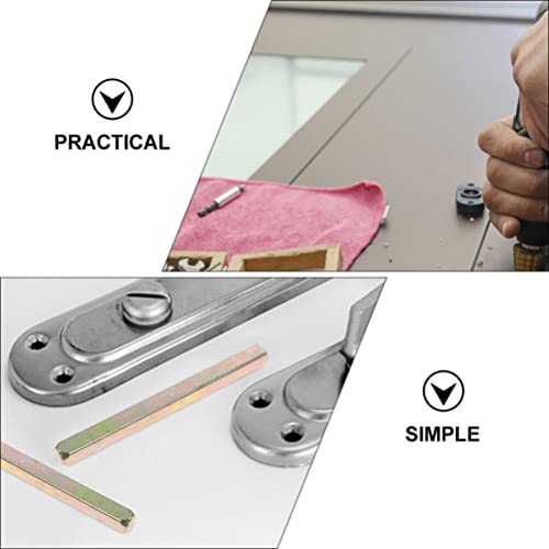 OSALADI Metal Door Spindles 2pcs Spare Door Handle Spindle Bar R 75mm Antique Straight Combination Spindle Replacement Door Handle Spindle for Doorknob Hardware 7.5X0.8cm - Image 2