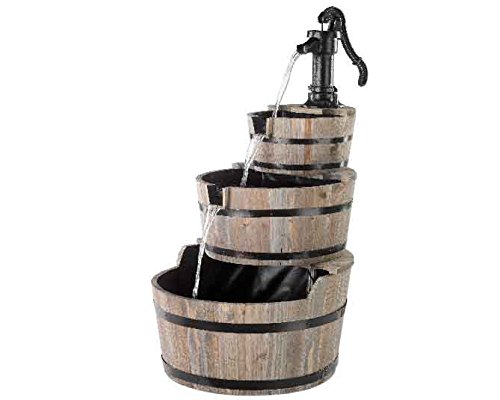 Zeus Party Fontana in Legno a 3 Piani 56x56x103cm.