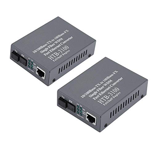 Tosuny 10 / 100Mbps 25KM Ricetrasmettitore a Fibra...