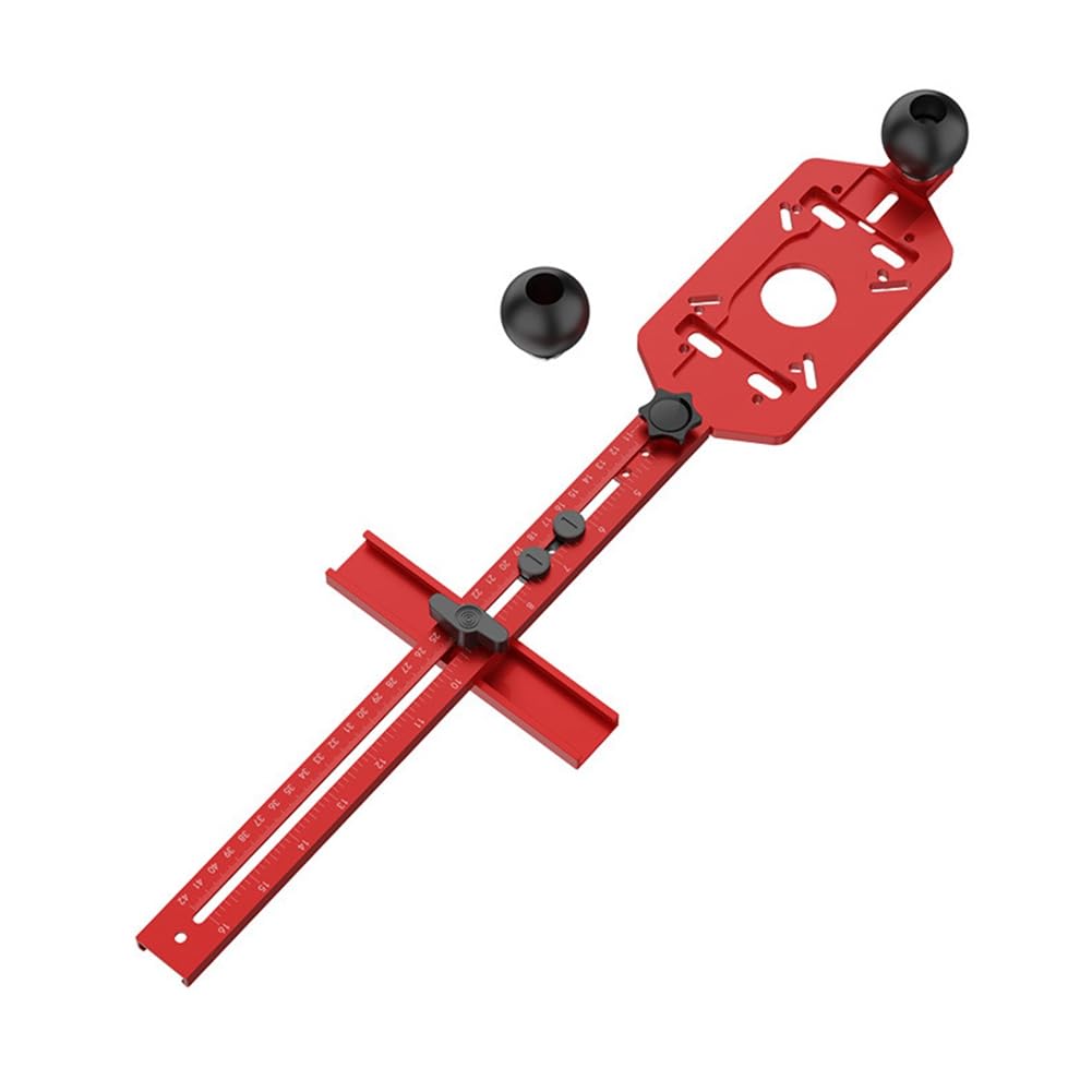 Littimoon Woodworking Trimming Machine Slotting Base Milling Circle Slotting Position Milling Groove Bracket Router Circle Jig,B