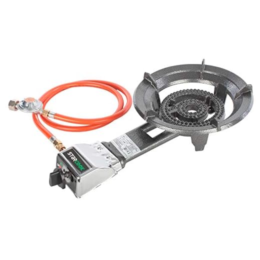 Gaskocher Hockerkocher Gaskocher Gasbrenner Campingkocher Schlauch Druckminderer Wok 8,5kW für Camping und Outdoor V24+P3