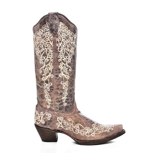 Corral Boots Women's Floral Embroidery Cowboy Boot2