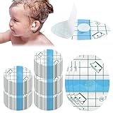 Teling 300 Pcs Disposable Baby Ear Covers for Swimming Waterproof Baby Shower Ear Covers for Bath Protector Newborn Stickers Cotton Ball Bath for Kids Swimming Surfing Snorkeling Water Sport(Blue)