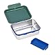 LÄSSIG Kinder Brotdose Edelstahl Lunchbox Frühstücksbox Nachhaltig Kindergarten Schule/Lunchbox Stainless Steel Little Gang Rainbow green