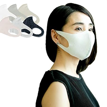 Amazon T I S 日本製 吸水速乾 洗える 接触冷感 マスク 3枚組 普通サイズ ベージュ T I S 布マスク