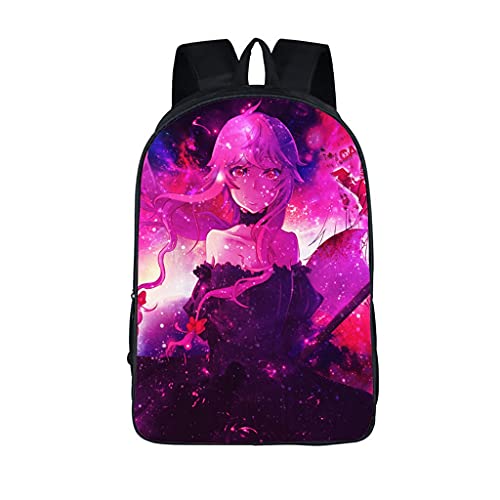 Sac d'école filles imprimé 3D beignet rose et grand cartable adolescent de loisir