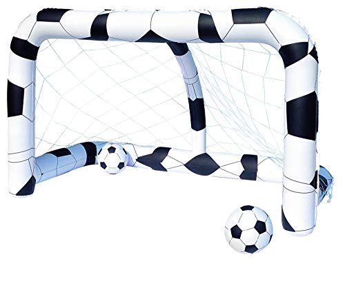 Bestway Fußballtor-Set, aufblasbar incl. 2 Bällen
