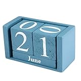 HOLZ KALENDER BLÖCKE - Die praktische Datumserinnerung ist einfach zu bedienen und zu drehen. Passen Sie diese Holzklötze einfach an, wenn Sie sie brauchen.