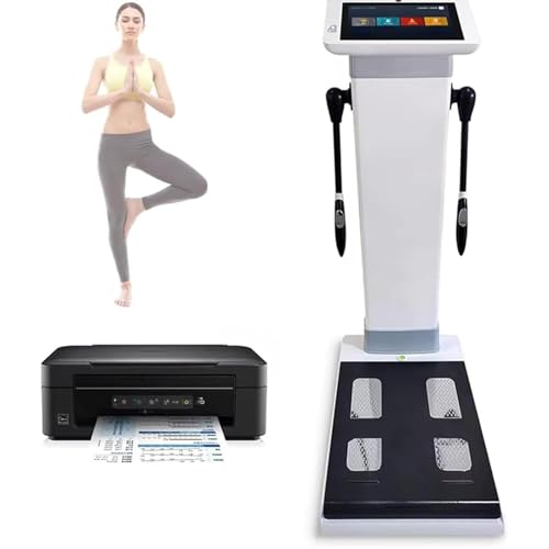 KVTNCB Professional Body Fat Analyzer Machine with Printer - 10.1 Inch Full Body Composition Scanner,BIA Technology for Gym,Clinic and Home Health Monitoring
