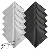 Romon Panni Microfibra Occhiali, 10pcs 20cm x 20cm Microfibra Panno di Pulizia per la Pulizia di Lenti Panno Pulizia Occhiali da Vista Riuti …