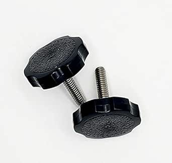 1/4-20 X 1/2 Inch Thumb Screws - Stainless Steel Rosette Knobs (4-Pack, Made In USA)